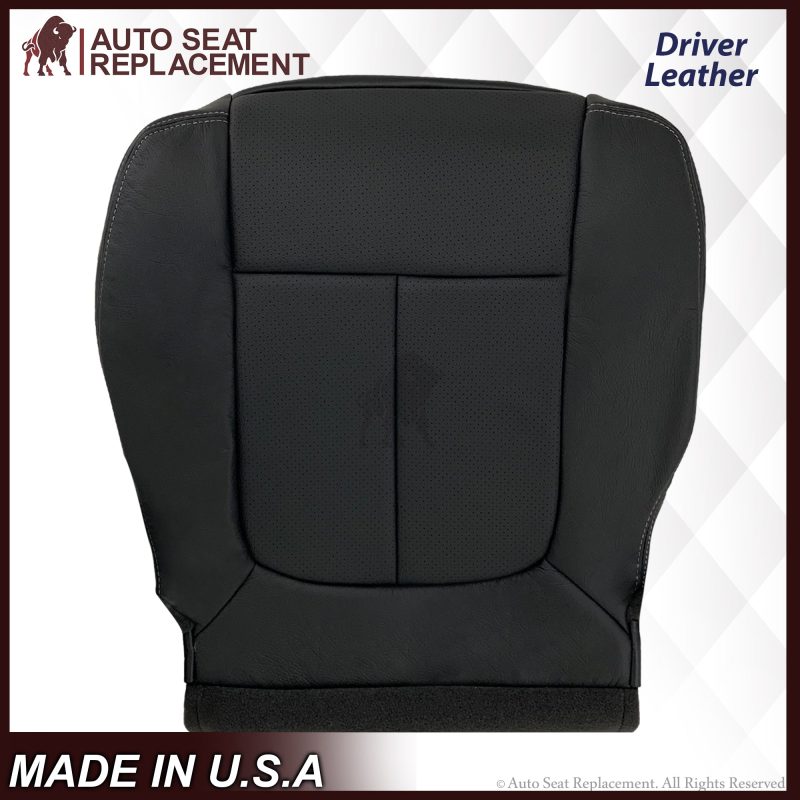 2009 2010 2011 2012 2013 2014 Ford F150 Lariat Driver Bottom Perforated Leather Seat Cover- 2000 2001 2002 2003 2004 2005 2006- Leather- Vinyl- Seat Cover Replacement- Auto Seat Replacement