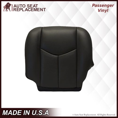 2003-2007 GMC Sierra Seat Cover in Dark Gray: Choose Leather or Vinyl- 2000 2001 2002 2003 2004 2005 2006- Leather- Vinyl- Seat Cover Replacement- Auto Seat Replacement