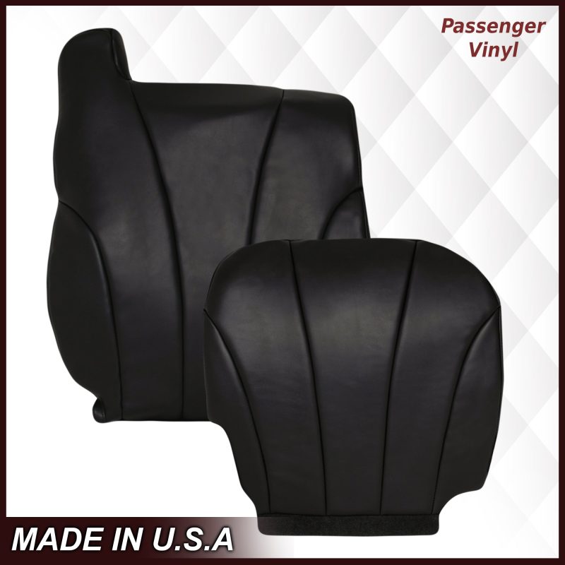 1999-2002 Chevy Silverado Work Truck in Dark "Graphite" Gray: Choose From Variation- 2000 2001 2002 2003 2004 2005 2006- Leather- Vinyl- Seat Cover Replacement- Auto Seat Replacement