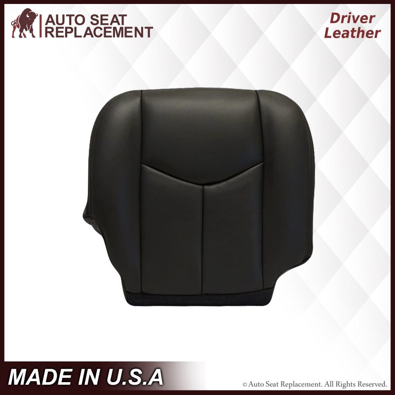 2003-2007 Chevy Silverado/Avalanche Seat Cover in Dark Gray: Choose Leather or Vinyl- 2000 2001 2002 2003 2004 2005 2006- Leather- Vinyl- Seat Cover Replacement- Auto Seat Replacement