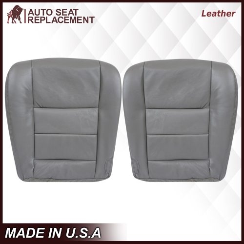 2003-2007 Ford F250/F350/F450/F550 Lariat Seat Cover in Flint Gray: Choose Leather or Vinyl- 2000 2001 2002 2003 2004 2005 2006- Leather- Vinyl- Seat Cover Replacement- Auto Seat Replacement