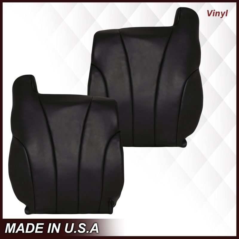 1999-2002 GMC Sierra Work Truck in Dark "Graphite" Gray: Choose From Variation- 2000 2001 2002 2003 2004 2005 2006- Leather- Vinyl- Seat Cover Replacement- Auto Seat Replacement