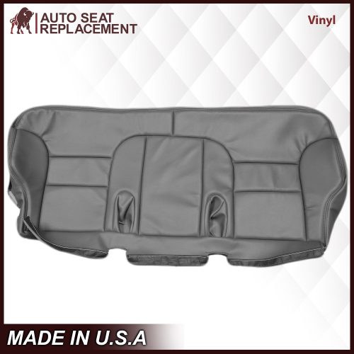 1995-1999 Chevy Tahoe Suburban Silverado 2nd Row Bench Seat Cover in Gray: Choose your options- 2000 2001 2002 2003 2004 2005 2006- Leather- Vinyl- Seat Cover Replacement- Auto Seat Replacement