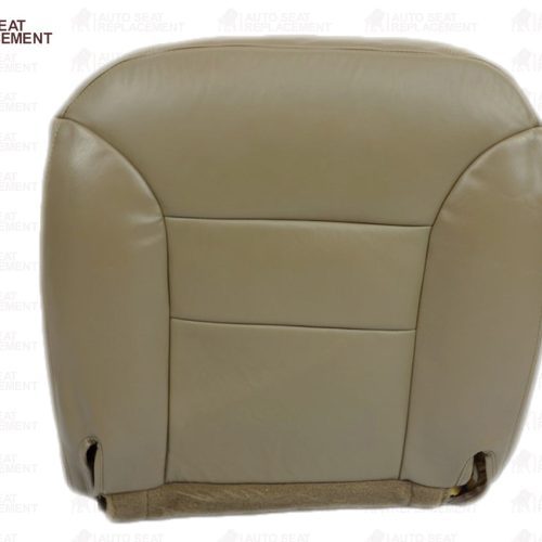 1995 1996 Chevrolet Tahoe Suburban Driver or Passenger Bottom Seat Cover Neutral Tan- 2000 2001 2002 2003 2004 2005 2006- Leather- Vinyl- Seat Cover Replacement- Auto Seat Replacement