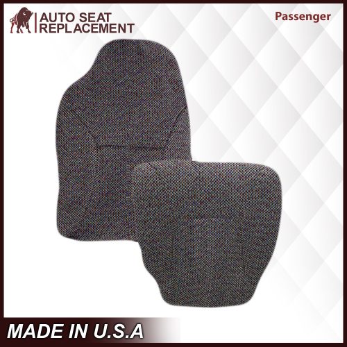 1998-2002 Dodge Ram 2500 3500 SLT Laramie Seat Cover in Cloth with Dark Gray skirt : Choose From Variation- 2000 2001 2002 2003 2004 2005 2006- Leather- Vinyl- Seat Cover Replacement- Auto Seat Replacement