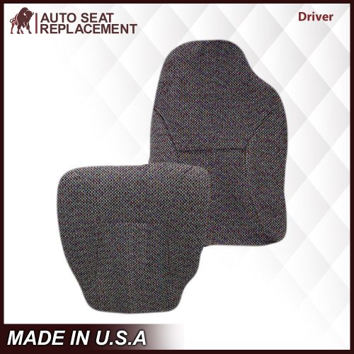 1998-2002 Dodge Ram 2500 3500 SLT Laramie Seat Cover in Cloth with Dark Gray skirt : Choose From Variation- 2000 2001 2002 2003 2004 2005 2006- Leather- Vinyl- Seat Cover Replacement- Auto Seat Replacement