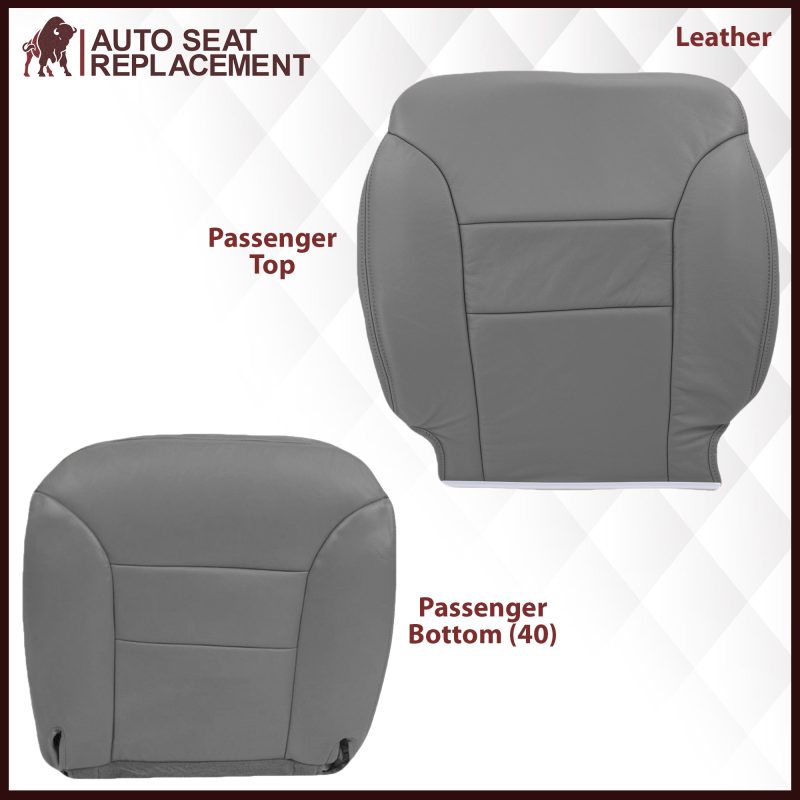 1995-1999 GMC Yukon/Sierra Seat Cover in Gray (60/40 Bench Bottoms): Choose your options- 2000 2001 2002 2003 2004 2005 2006- Leather- Vinyl- Seat Cover Replacement- Auto Seat Replacement