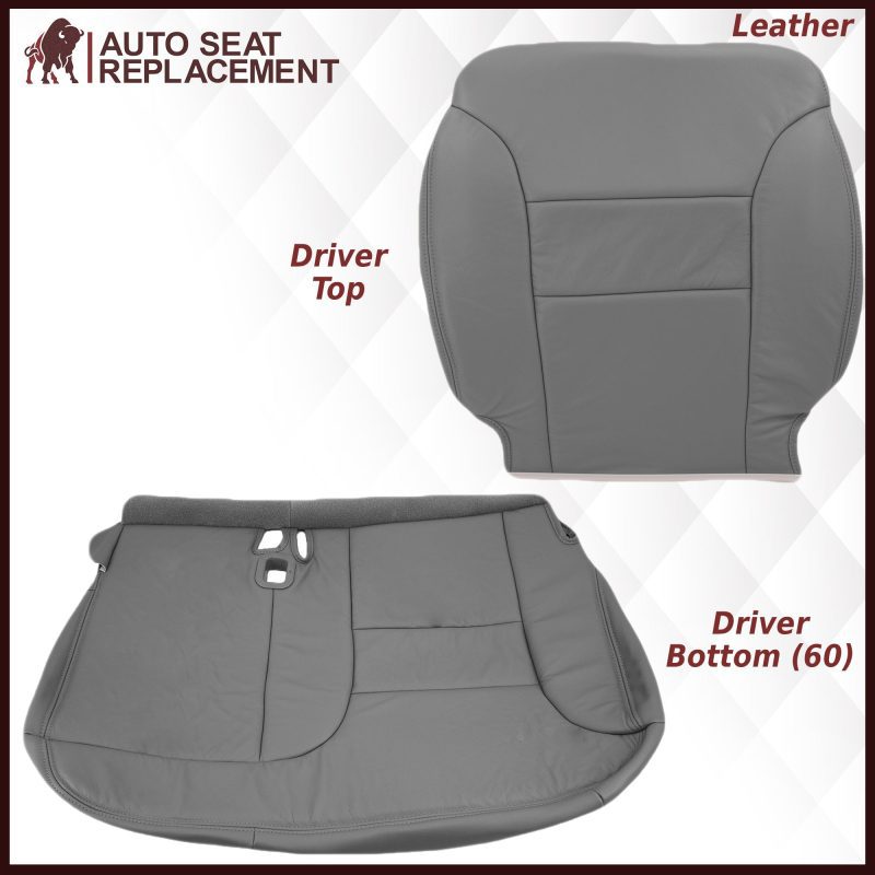 1995-1999 GMC Yukon/Sierra Seat Cover in Gray (60/40 Bench Bottoms): Choose your options- 2000 2001 2002 2003 2004 2005 2006- Leather- Vinyl- Seat Cover Replacement- Auto Seat Replacement