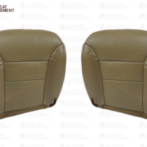 1995-1999 Chevrolet Tahoe Suburban Bottom-Top Seat Cover Neutral Tan- 2000 2001 2002 2003 2004 2005 2006- Leather- Vinyl- Seat Cover Replacement- Auto Seat Replacement