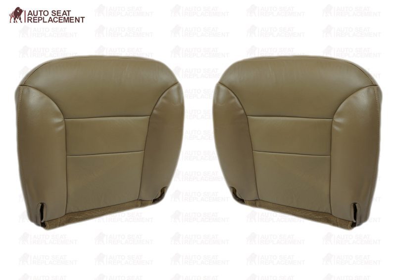 1995-1999 Chevrolet Tahoe Suburban Bottom-Top Seat Cover Neutral Tan- 2000 2001 2002 2003 2004 2005 2006- Leather- Vinyl- Seat Cover Replacement- Auto Seat Replacement