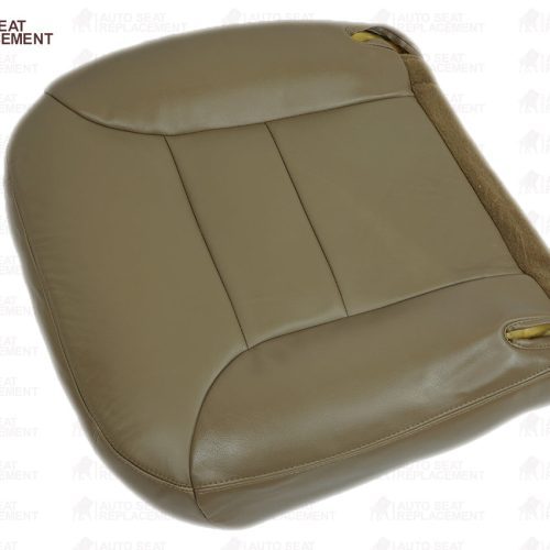 1995 1996 Chevrolet Tahoe Suburban Driver or Passenger Bottom Seat Cover Neutral Tan- 2000 2001 2002 2003 2004 2005 2006- Leather- Vinyl- Seat Cover Replacement- Auto Seat Replacement