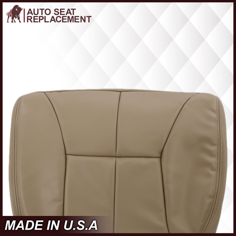 1998 1999 2000 2001 2002 Dodge Ram driver bottom seat cover in tan vinyl synthetic leather 2