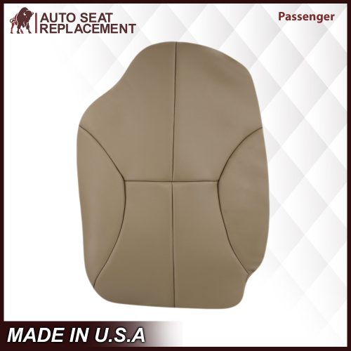 1998-2002 Dodge Ram 1500 2500 3500 (Backrest Without Logo) in Tan: Choose From Variation- 2000 2001 2002 2003 2004 2005 2006- Leather- Vinyl- Seat Cover Replacement- Auto Seat Replacement