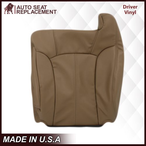 1999-2002 GMC Sierra SLT Seat Cover in Medium Dark Oak Tan (trim code 672 or 67i)- 2000 2001 2002 2003 2004 2005 2006- Leather- Vinyl- Seat Cover Replacement- Auto Seat Replacement