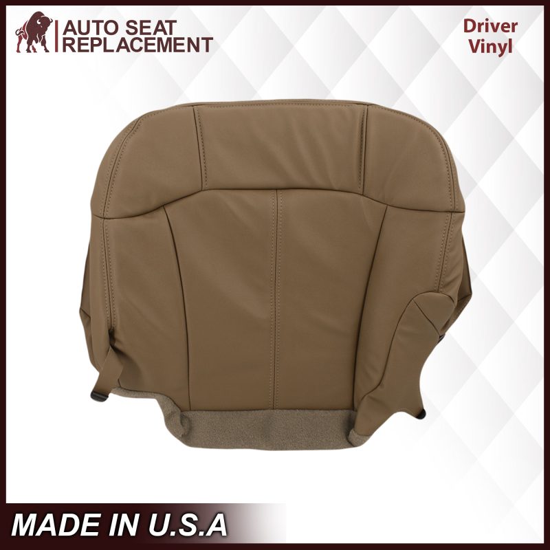 1999-2002 Chevy Silverado Seat Cover in Medium Dark Oak Tan (trim code 672 or 67i)- 2000 2001 2002 2003 2004 2005 2006- Leather- Vinyl- Seat Cover Replacement- Auto Seat Replacement