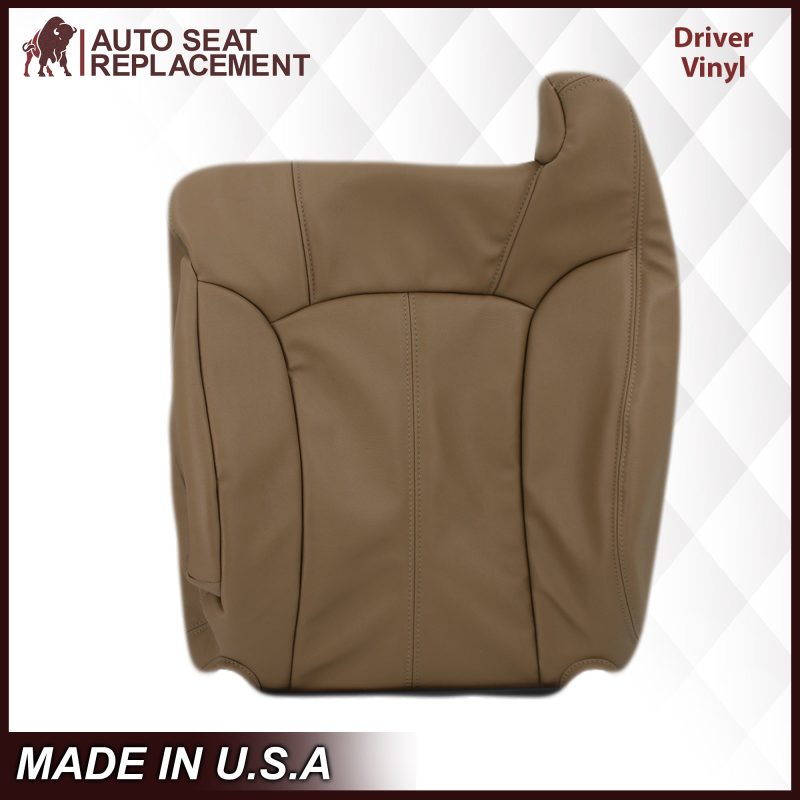 1999-2002 Chevy Silverado Seat Cover in Medium Dark Oak Tan (trim code 672 or 67i)- 2000 2001 2002 2003 2004 2005 2006- Leather- Vinyl- Seat Cover Replacement- Auto Seat Replacement