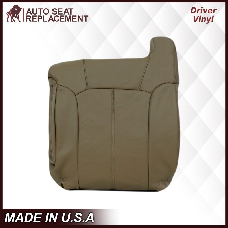 1999-2002 GMC Sierra Seat Cover in Tan: Choose From Variations- 2000 2001 2002 2003 2004 2005 2006- Leather- Vinyl- Seat Cover Replacement- Auto Seat Replacement