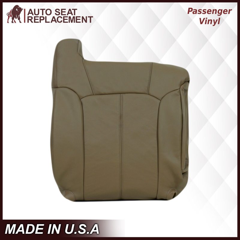 1999-2002 GMC Sierra Seat Cover in Tan: Choose From Variations- 2000 2001 2002 2003 2004 2005 2006- Leather- Vinyl- Seat Cover Replacement- Auto Seat Replacement