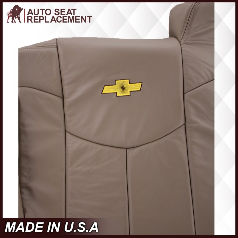 2000 2001 2002 Chevy Avalanche Driver Bottom Backrest Leather Seatcover AutoSeatReplacement10