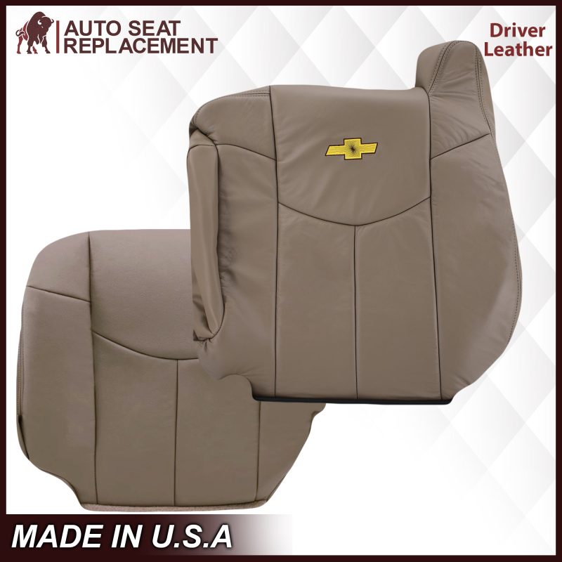 2002 Chevy Avalanche Seat Cover in Medium Neutral Tan: Choose From Variations- 2000 2001 2002 2003 2004 2005 2006- Leather- Vinyl- Seat Cover Replacement- Auto Seat Replacement