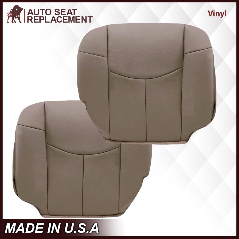 2002 Chevy Avalanche Seat Cover in Medium Neutral Tan: Choose From Variations- 2000 2001 2002 2003 2004 2005 2006- Leather- Vinyl- Seat Cover Replacement- Auto Seat Replacement