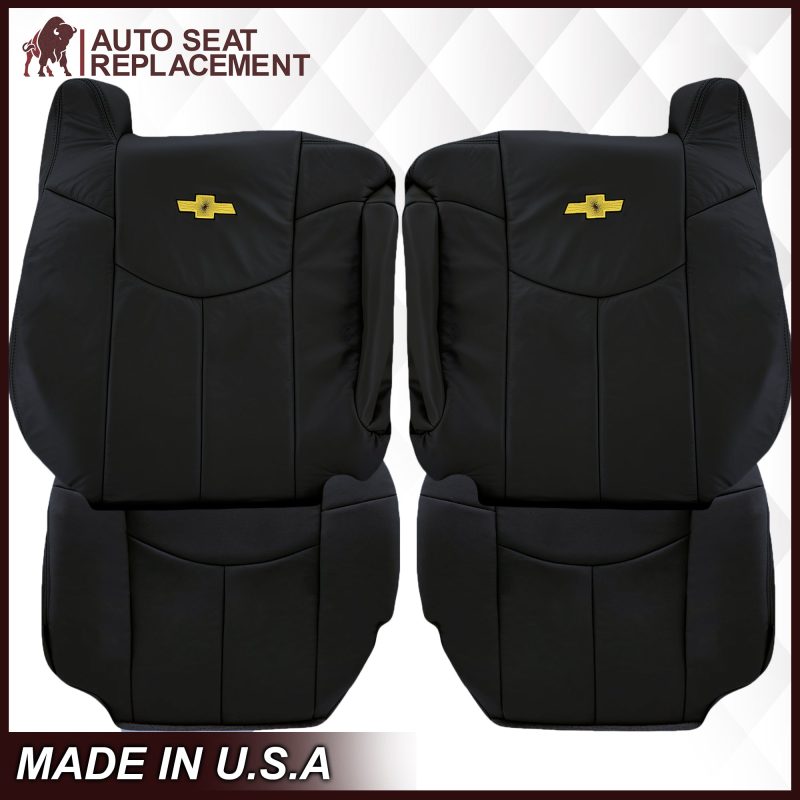 2000 2001 2002 Chevy Avalanche Driver Bottom Backrest Leather Seatcover AutoSeatReplacement61