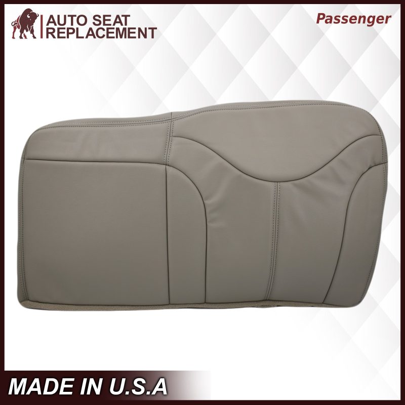 2000-2002 GMC Yukon XL Rear Back Captain Seat 50/50 or Bench Seat 60/40 Bottom Seat Cover Tan- 2000 2001 2002 2003 2004 2005 2006- Leather- Vinyl- Seat Cover Replacement- Auto Seat Replacement