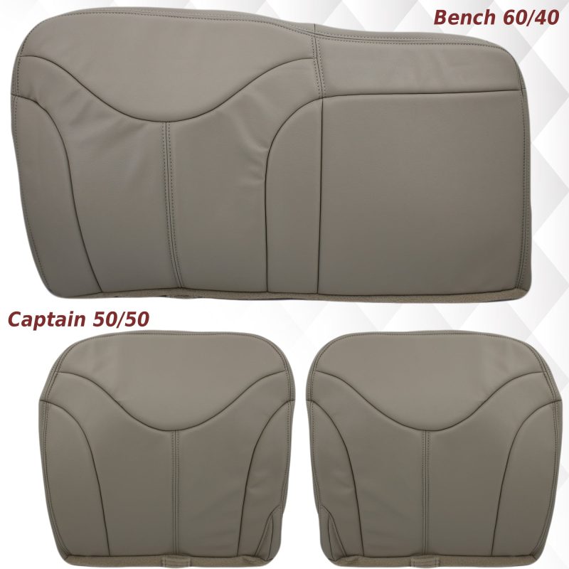 2000 2001 2002 GMC Yukon xl second Row Bottom Seat Cover Tan main picture