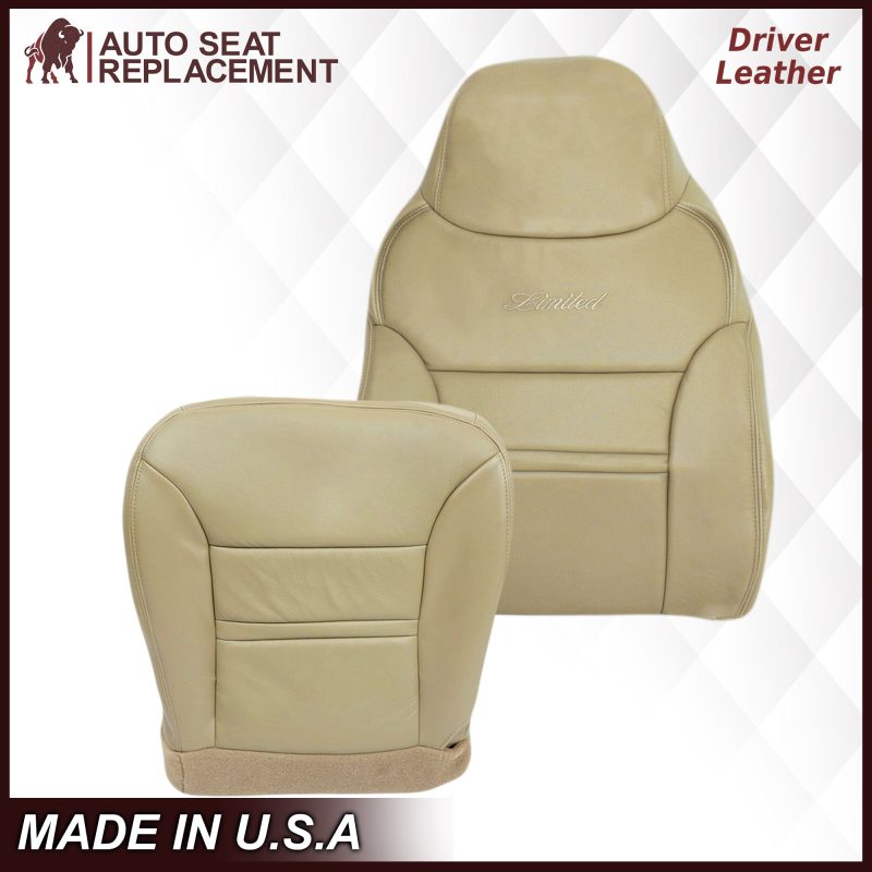 2000-2001 Ford Excursion Seat Cover in Tan: Choose From Variation- 2000 2001 2002 2003 2004 2005 2006- Leather- Vinyl- Seat Cover Replacement- Auto Seat Replacement