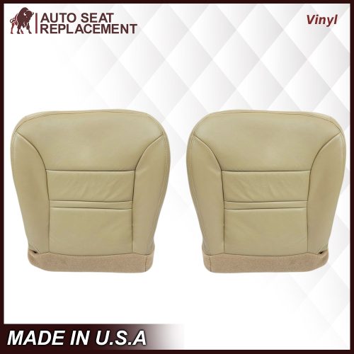 2000-2001 Ford Excursion Seat Cover in Tan: Choose From Variation- 2000 2001 2002 2003 2004 2005 2006- Leather- Vinyl- Seat Cover Replacement- Auto Seat Replacement