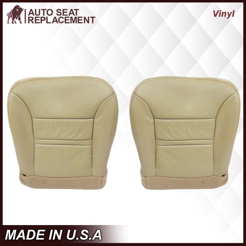 2000-2001 Ford Excursion Seat Cover in Tan: Choose From Variation- 2000 2001 2002 2003 2004 2005 2006- Leather- Vinyl- Seat Cover Replacement- Auto Seat Replacement