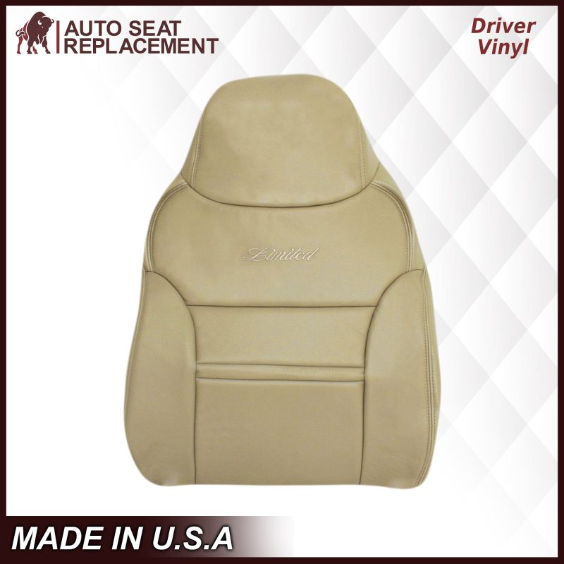 2000-2001 Ford Excursion Seat Cover in Tan: Choose From Variation- 2000 2001 2002 2003 2004 2005 2006- Leather- Vinyl- Seat Cover Replacement- Auto Seat Replacement