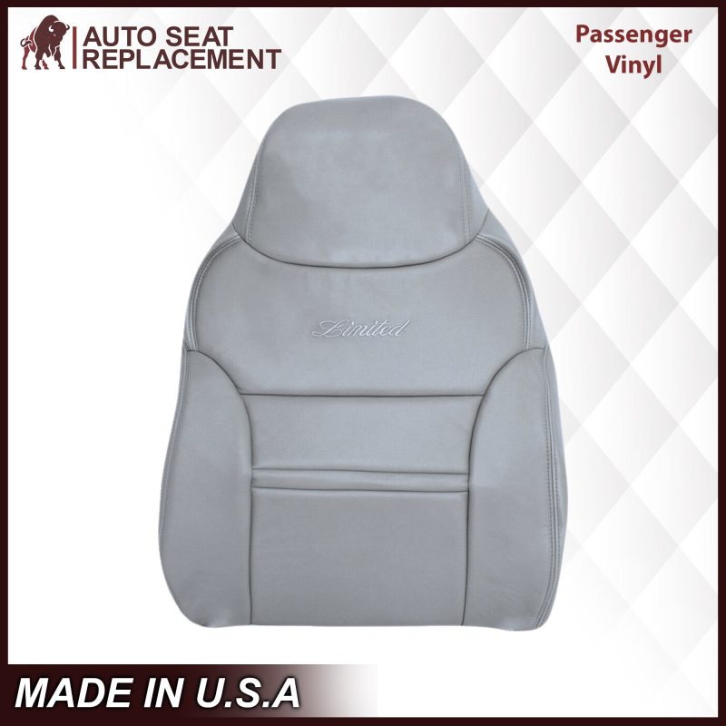 2000-2001 Ford Excursion Seat Cover in Gray: Choose From Variation- 2000 2001 2002 2003 2004 2005 2006- Leather- Vinyl- Seat Cover Replacement- Auto Seat Replacement