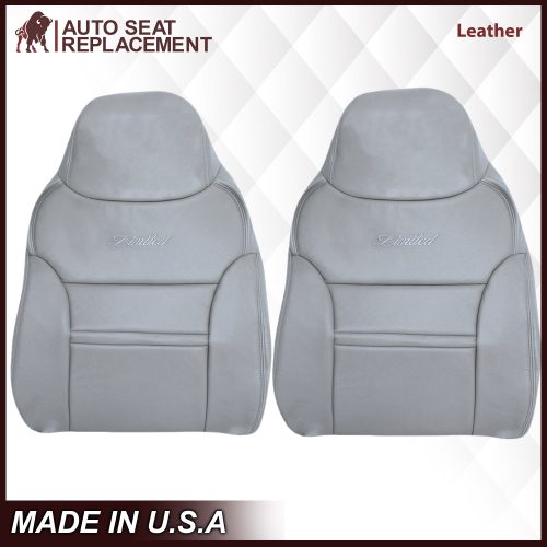 2000-2001 Ford Excursion Seat Cover in Gray: Choose From Variation- 2000 2001 2002 2003 2004 2005 2006- Leather- Vinyl- Seat Cover Replacement- Auto Seat Replacement