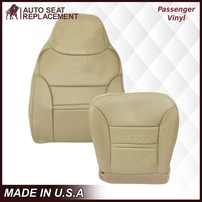 2000-2001 Ford Excursion Seat Cover in Tan: Choose From Variation- 2000 2001 2002 2003 2004 2005 2006- Leather- Vinyl- Seat Cover Replacement- Auto Seat Replacement