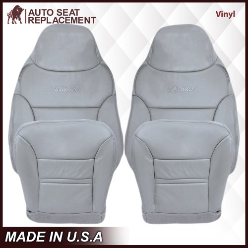 2000-2001 Ford Excursion Seat Cover in Gray: Choose From Variation- 2000 2001 2002 2003 2004 2005 2006- Leather- Vinyl- Seat Cover Replacement- Auto Seat Replacement