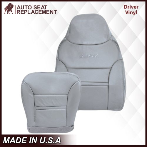 2000-2001 Ford Excursion Seat Cover in Gray: Choose From Variation- 2000 2001 2002 2003 2004 2005 2006- Leather- Vinyl- Seat Cover Replacement- Auto Seat Replacement