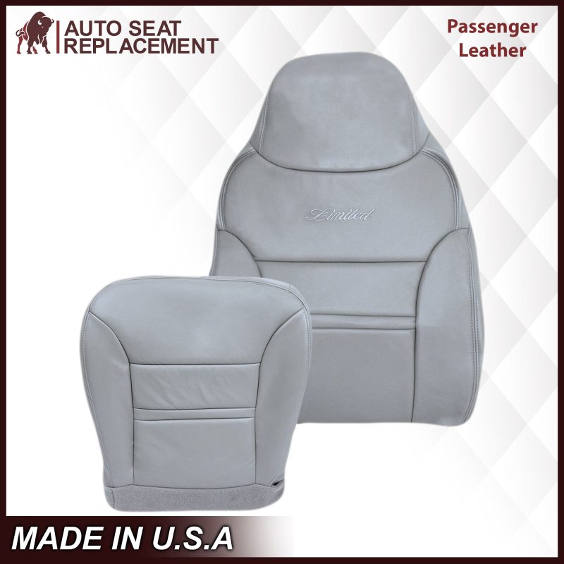 2000-2001 Ford Excursion Seat Cover in Gray: Choose From Variation- 2000 2001 2002 2003 2004 2005 2006- Leather- Vinyl- Seat Cover Replacement- Auto Seat Replacement