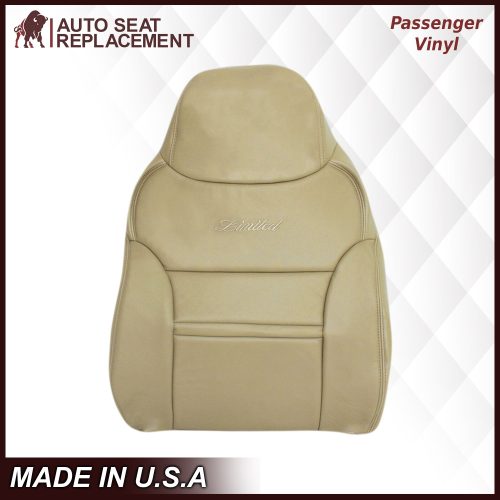 2000-2001 Ford Excursion Seat Cover in Tan: Choose From Variation- 2000 2001 2002 2003 2004 2005 2006- Leather- Vinyl- Seat Cover Replacement- Auto Seat Replacement