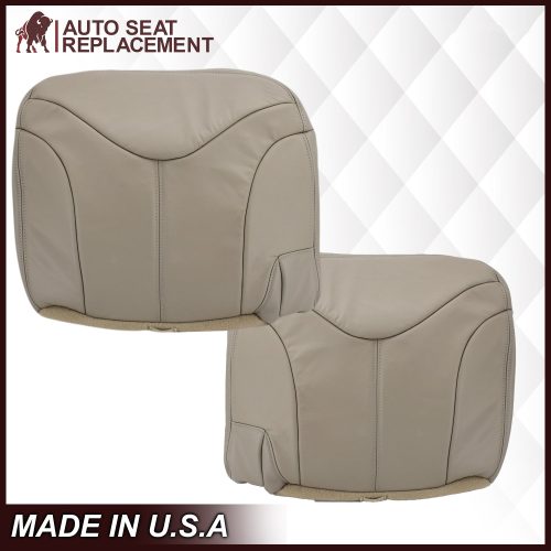 2000 2002 GMC Yukon 2nd Row Bottom Leather Seat Cover Tan16