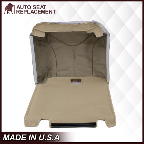 2000 2002 GMC Yukon 2nd Row Bottom Leather Seat Cover Tan18