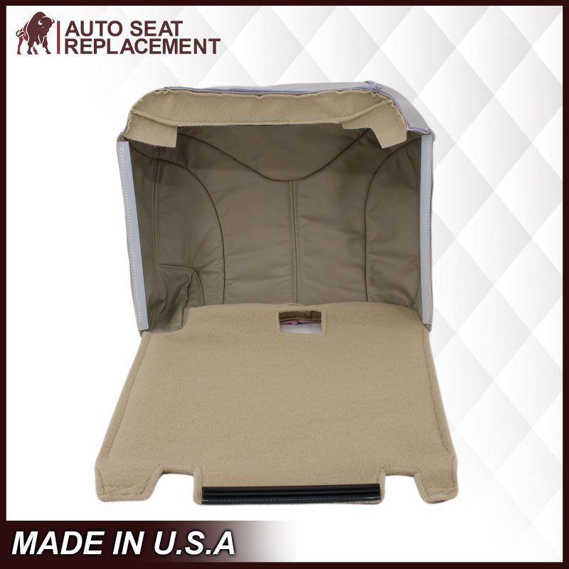 2000 2002 GMC Yukon 2nd Row Bottom Leather Seat Cover Tan18