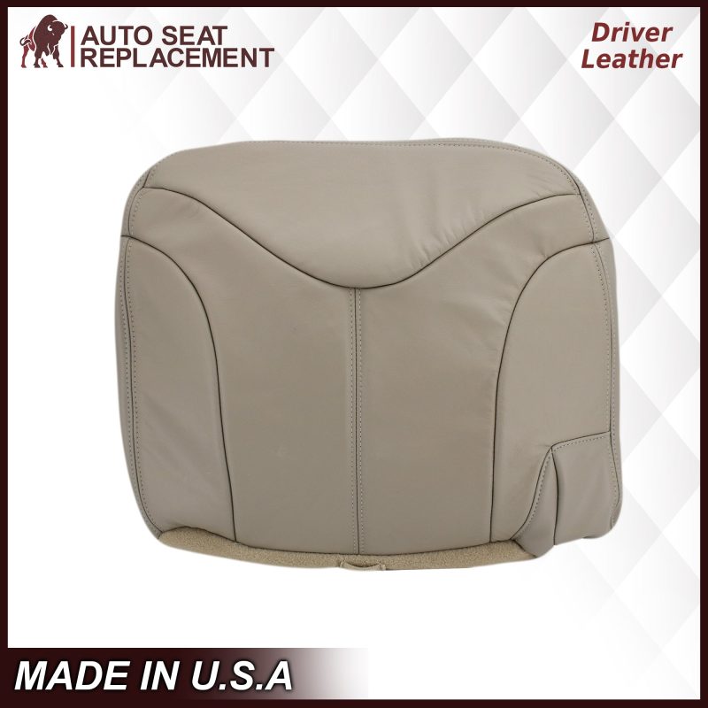 2000-2002 GMC Yukon XL 2nd Row Captain Seat 50/50 Seat Cover in Shale Tan: Choose From Variation- 2000 2001 2002 2003 2004 2005 2006- Leather- Vinyl- Seat Cover Replacement- Auto Seat Replacement