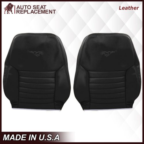 1999-2004 Ford Mustang GT Convertible in Dark Charcoal Black: Choose From Variation- 2000 2001 2002 2003 2004 2005 2006- Leather- Vinyl- Seat Cover Replacement- Auto Seat Replacement