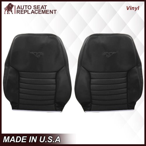 1999-2004 Ford Mustang GT Convertible in Dark Charcoal Black: Choose From Variation- 2000 2001 2002 2003 2004 2005 2006- Leather- Vinyl- Seat Cover Replacement- Auto Seat Replacement