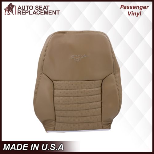 1999-2004 Ford Mustang GT Convertible in Medium Parchment Tan: Choose From Variation- 2000 2001 2002 2003 2004 2005 2006- Leather- Vinyl- Seat Cover Replacement- Auto Seat Replacement