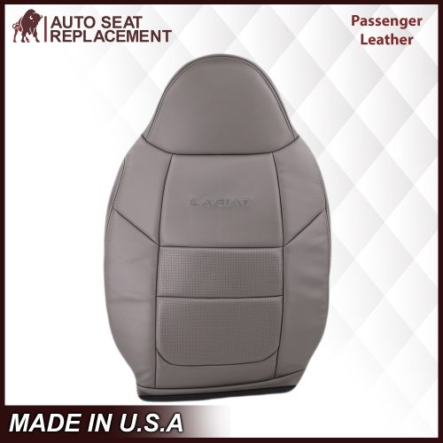 2001 Ford F250 F350 Lariat Perforated Seat Cover in Gray: Choose Leather or Vinyl- 2000 2001 2002 2003 2004 2005 2006- Leather- Vinyl- Seat Cover Replacement- Auto Seat Replacement