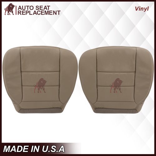 2002-2007 Ford F250/F350/F450/F550 Lariat Extended Cab Seat Cover in Tan: Choose Leather or Vinyl- 2000 2001 2002 2003 2004 2005 2006- Leather- Vinyl- Seat Cover Replacement- Auto Seat Replacement