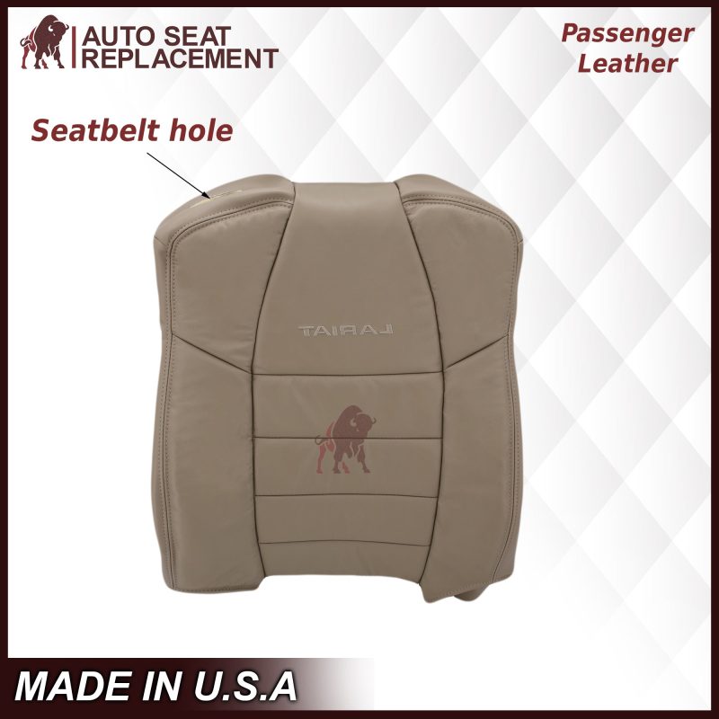 2002-2007 Ford F250/F350/F450/F550 Lariat Extended Cab Seat Cover in Tan: Choose Leather or Vinyl- 2000 2001 2002 2003 2004 2005 2006- Leather- Vinyl- Seat Cover Replacement- Auto Seat Replacement