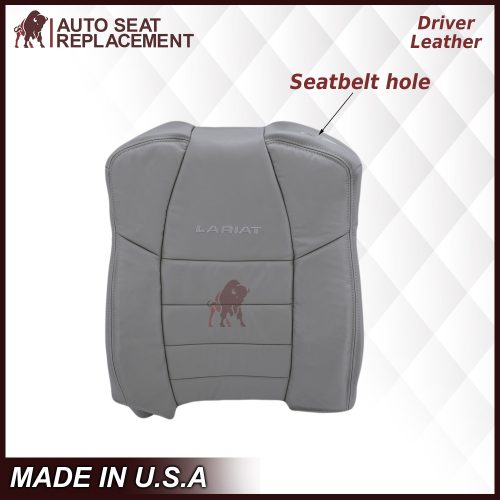 2002-2007 Ford F250/F350/F450/F550 Lariat Extended Cab Seat Cover in Flint Gray: Choose Leather or Vinyl- 2000 2001 2002 2003 2004 2005 2006- Leather- Vinyl- Seat Cover Replacement- Auto Seat Replacement